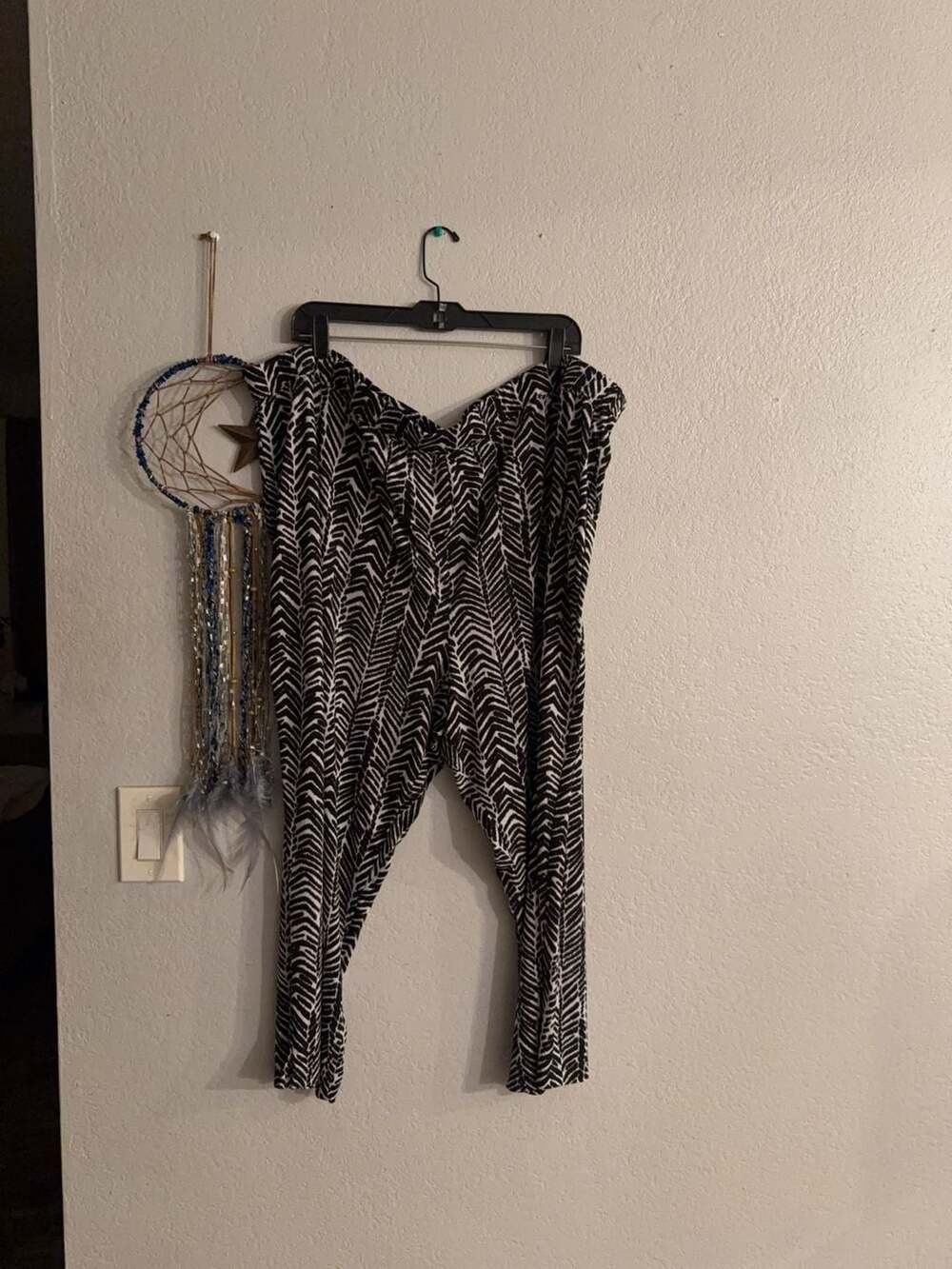 Susan Graver Black and White Printed Pull-On Pants Size 3X